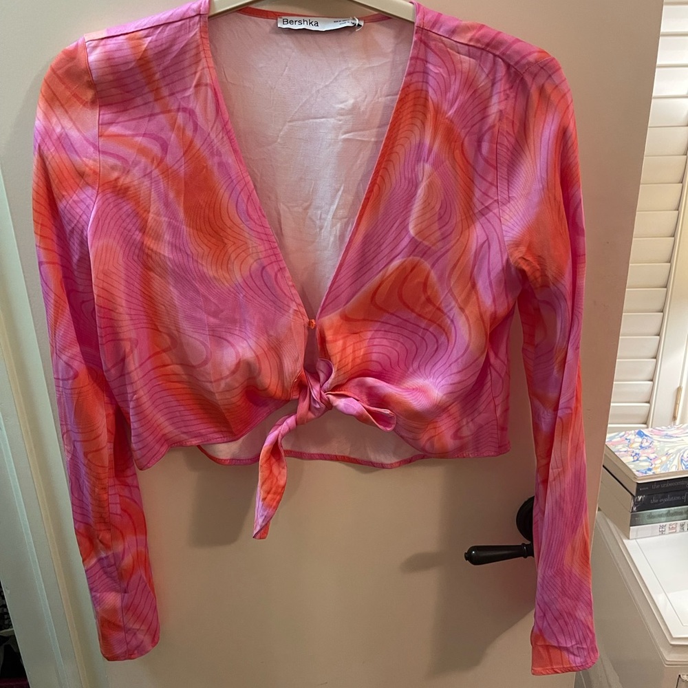 bershka tie top